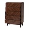 Baxton Studio Markell Mid-Century Modern Transitional Walnut Brown Finished Wood 5-Drawer Storage Chest 236-13269-ZORO - alternate 4